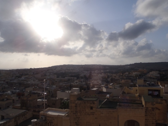 View from atop the Citadella in Victoria, Gozo